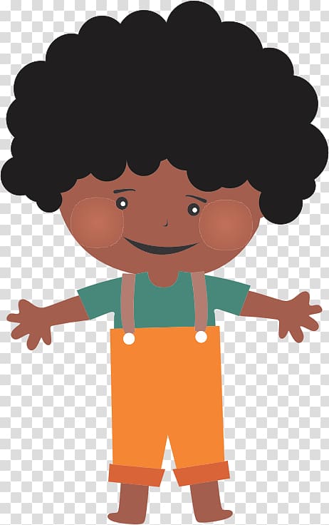 Afro-textured hair Child Hairstyle , cartoon illustrations transparent background PNG clipart