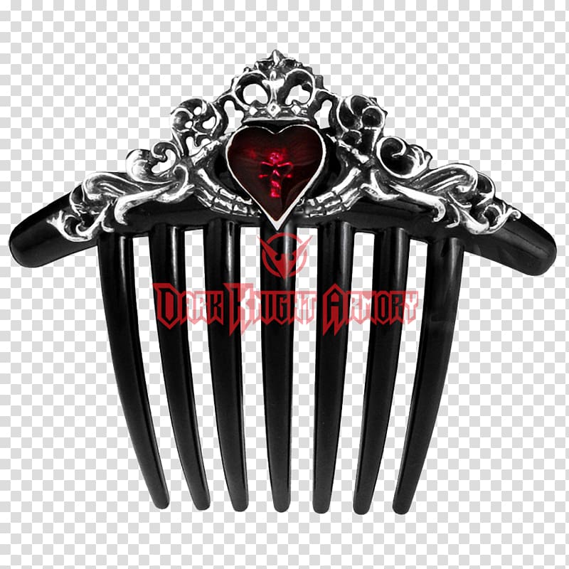 Comb Claddagh ring Gothic fashion Hair Barrette, hair transparent background PNG clipart