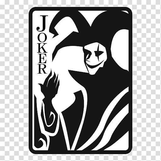 Joker Playing card Batman Text messaging, Black Card transparent background PNG clipart