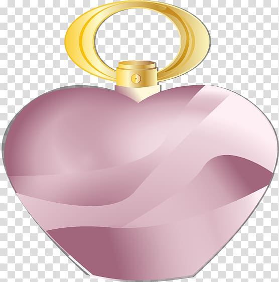 Perfume Heart Illustration, perfume transparent background PNG clipart