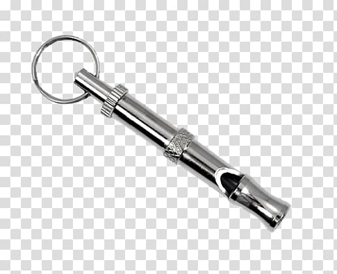 gray metal whistle, Dog Whistle transparent background PNG clipart