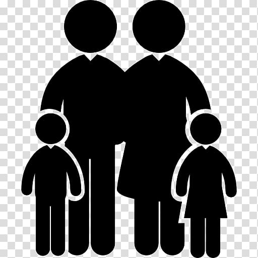 Family Computer Icons, business people silhouettes transparent background PNG clipart