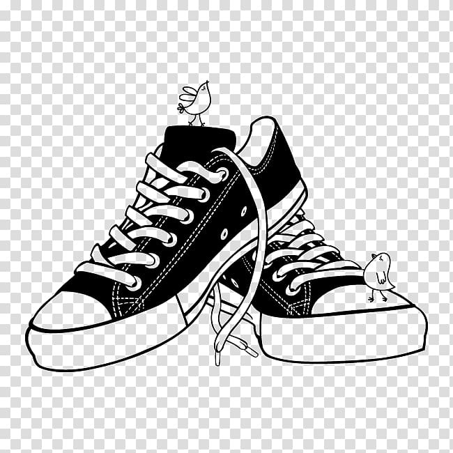 pair of black shoes sketch illustration, Shoe Sneakers Canvas, cartoon shoes transparent background PNG clipart