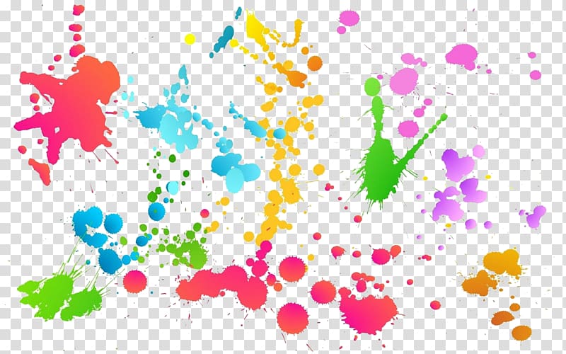 red and multicolored paint splash graphic, Color Display resolution , Holi Color transparent background PNG clipart