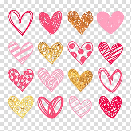 Doodle Drawing Heart , heart transparent background PNG clipart