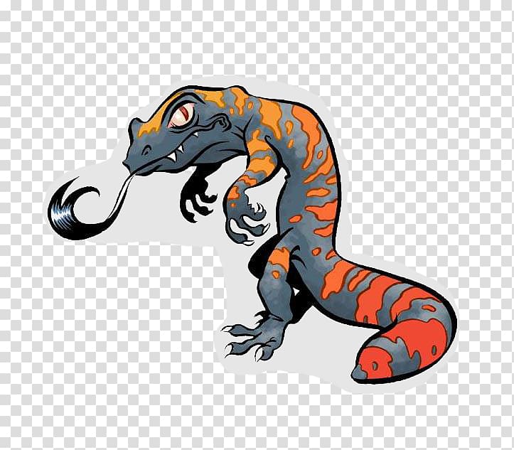 Gila monster Drawing Reptile Gila River , Gila Monster transparent background PNG clipart