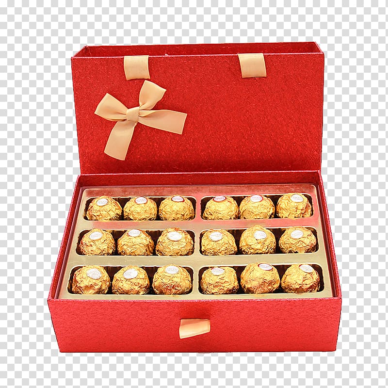 Mozartkugel Praline Petit four Chocolate Box, Boxed chocolates transparent background PNG clipart