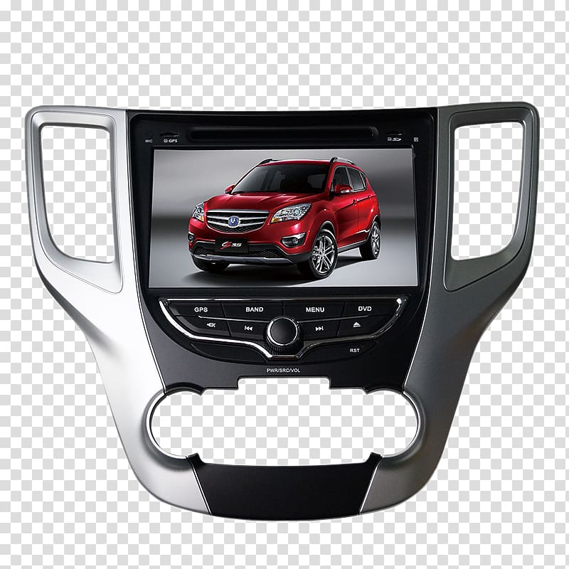 Car Automotive design Changan Automobile Group, Long comfortable moving widescreen DVD navigation transparent background PNG clipart