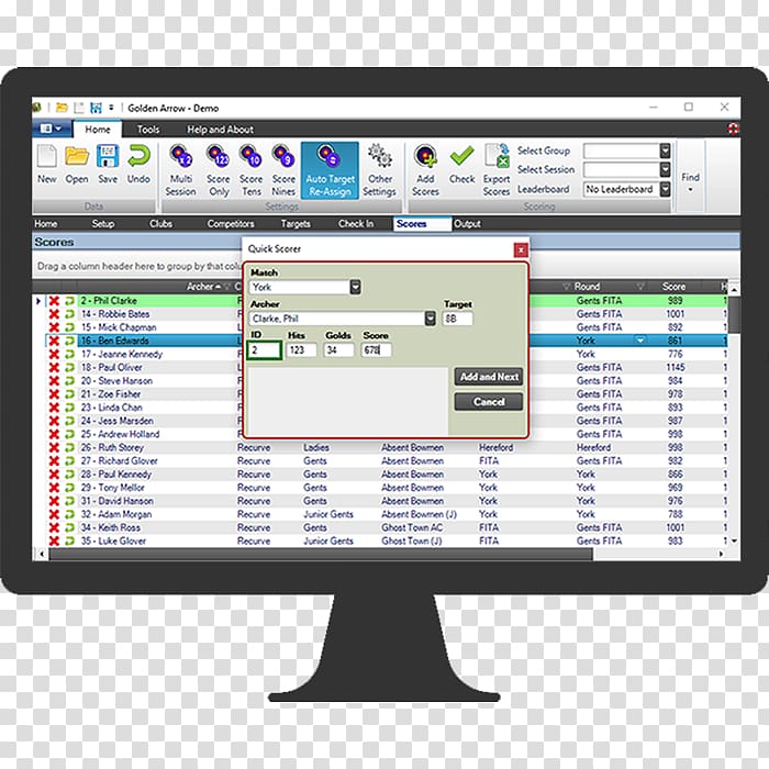 Computer program Archery Computer Software Arrow Data, gold arrow transparent background PNG clipart
