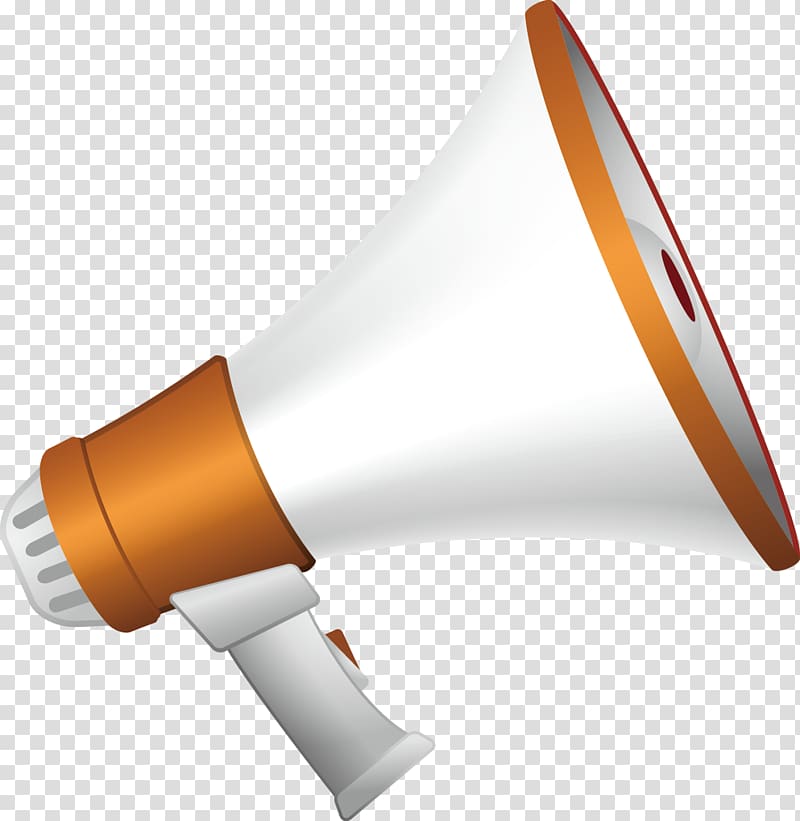 white and brown megaphone , Megaphone T-Mobile Icon, Textured megaphone transparent background PNG clipart