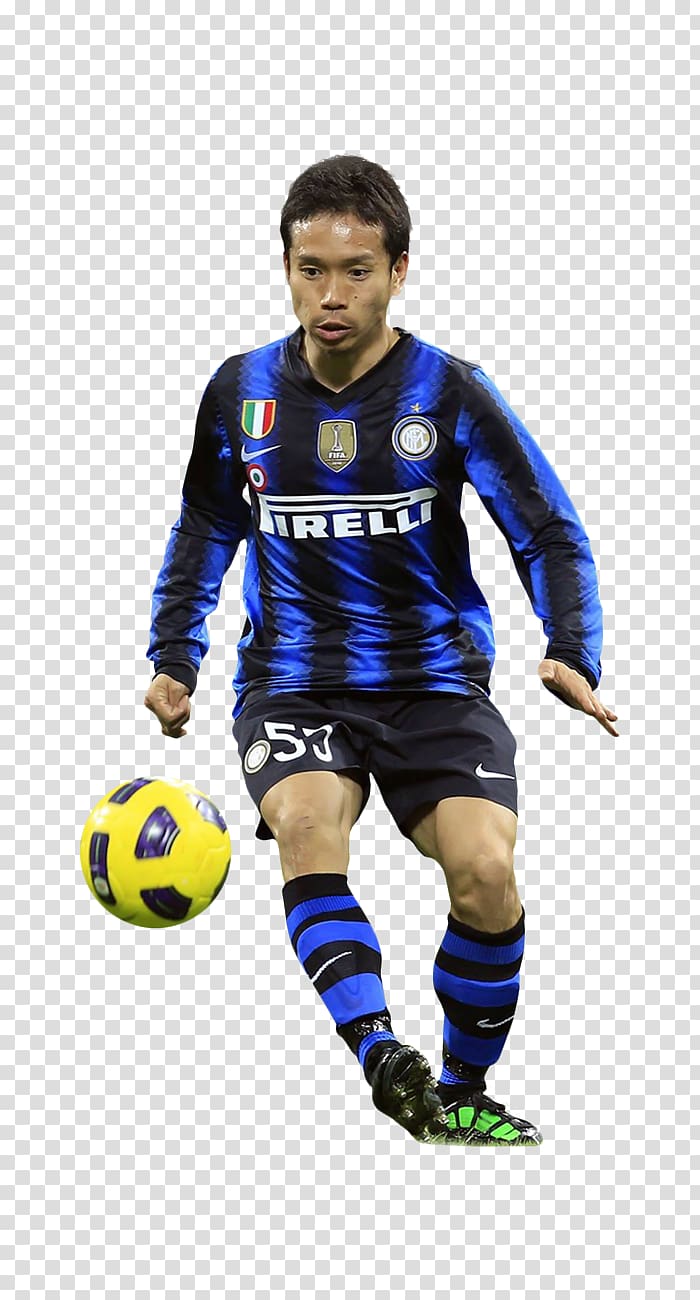 Yuto Nagatomo Inter Milan Football player Pro Evolution Soccer 2009, football transparent background PNG clipart