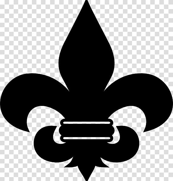 Fleur-de-lis Scouting Cub Scout , Three-dimensional black transparent background PNG clipart