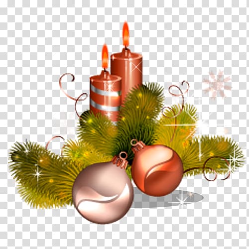 Still life Christmas ornament Leaf , Christmas candles creative bell transparent background PNG clipart
