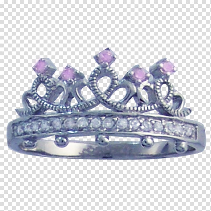 Amethyst Purity ring Tiara Princess, ring transparent background PNG clipart