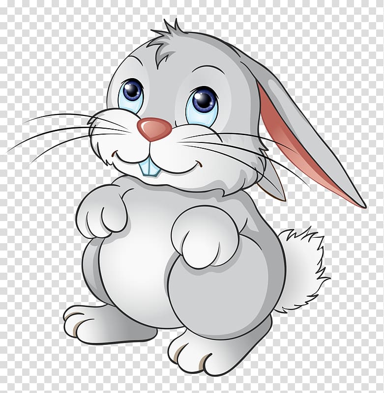 Bugs Bunny Rabbit Cartoon Pet, Hand-painted rabbit transparent background PNG clipart