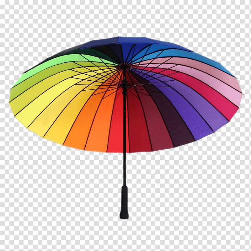 Umbrella Rainbow Color, Parasol transparent background PNG clipart