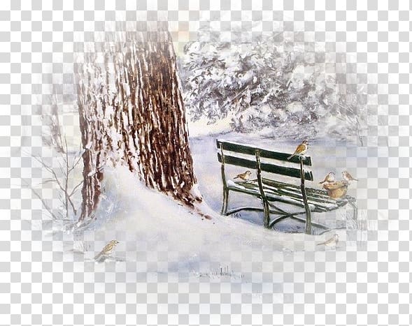 Winter Landscape painting Landscape painting, winter transparent background PNG clipart