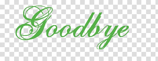 Goodbye transparent background PNG clipart