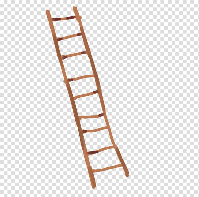 Ladder Escabeau Aluminium Labor, Small wooden ladder transparent background PNG clipart