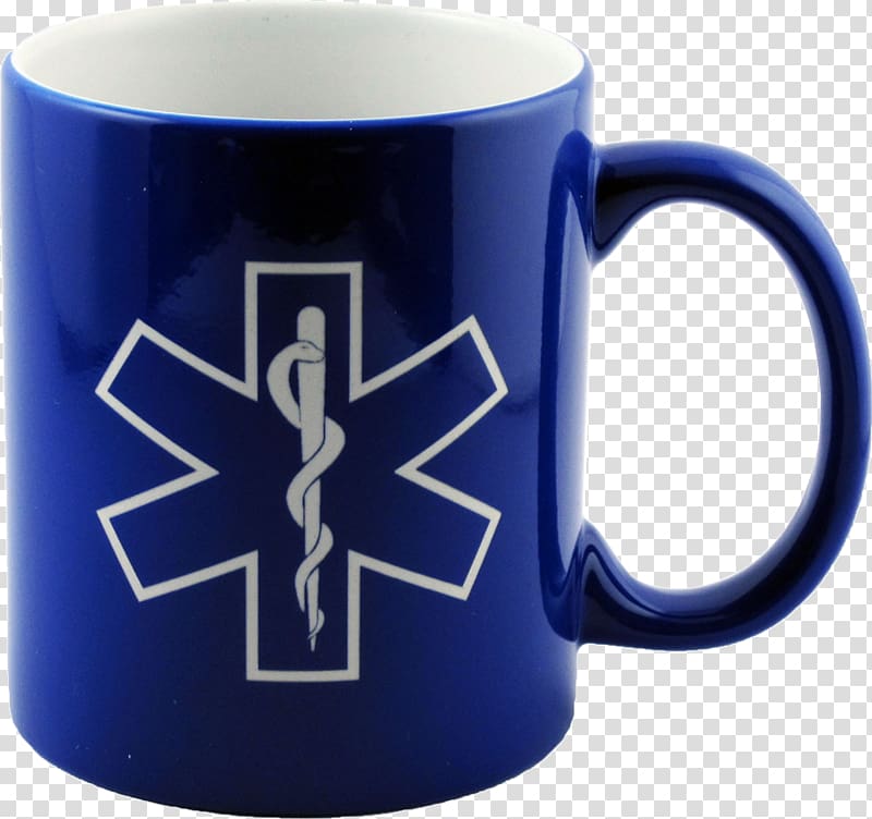 Star of Life Emergency medical technician Emergency medical services Paramedic Decal, mug transparent background PNG clipart