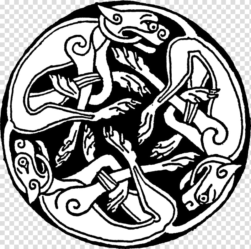 Celtic Hounds Greyhound Celtic knot Celts Book of Kells, vikings transparent background PNG clipart