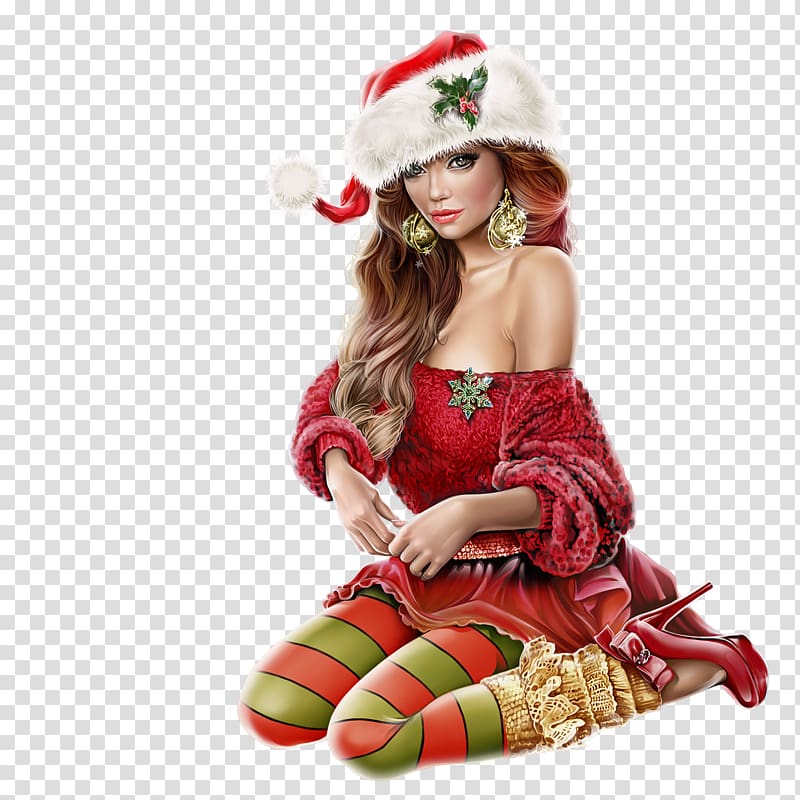 Mrs. Claus Christmas ornament Woman Santa Claus, christmas transparent background PNG clipart