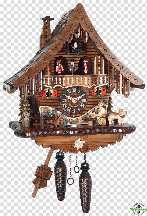 Cuckoo clock Quartz clock Titisee-Neustadt Movement, clock transparent background PNG clipart