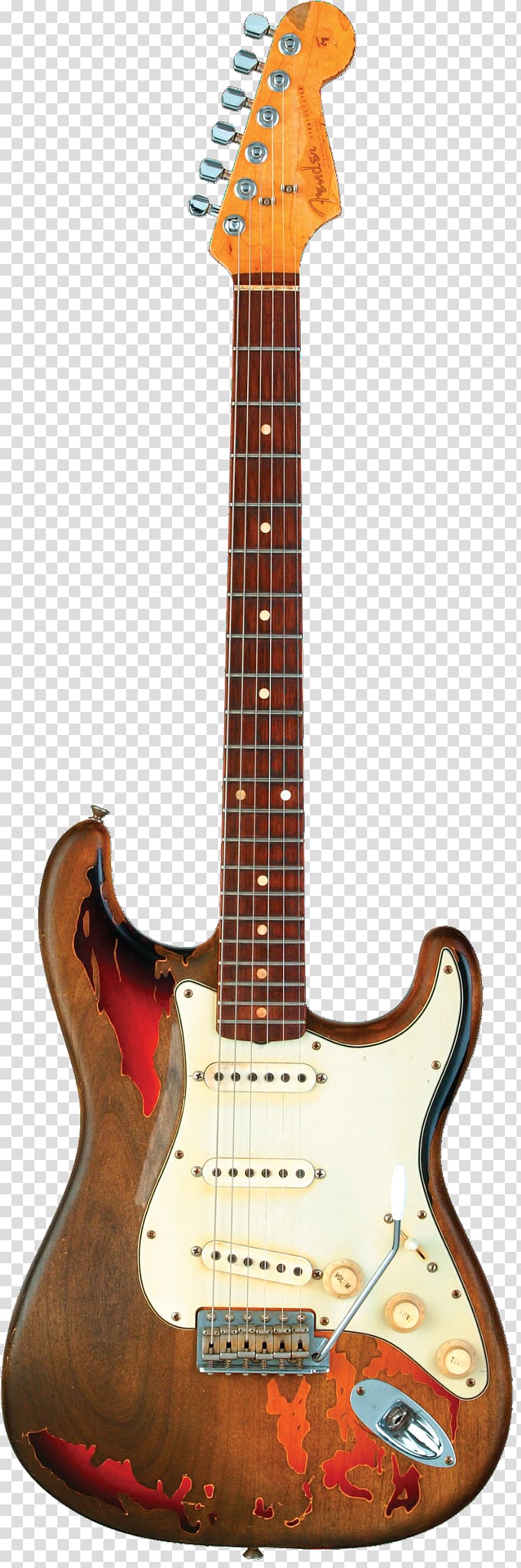 Fender Stratocaster Fender Musical Instruments Corporation Electric guitar Sunburst, stagg electric guitar sunburst transparent background PNG clipart