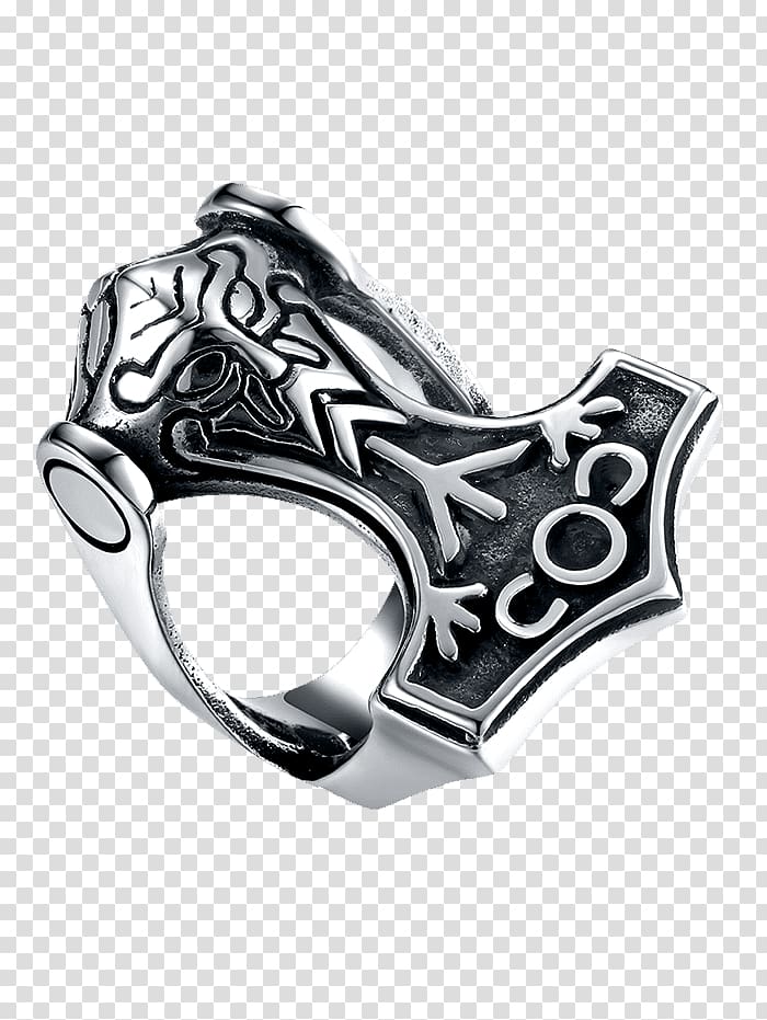 Ring Stainless steel Jewellery Silver, Gothic Architecture transparent background PNG clipart