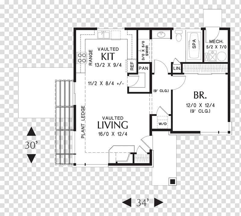 House plan Bedroom Floor plan, house transparent background PNG clipart