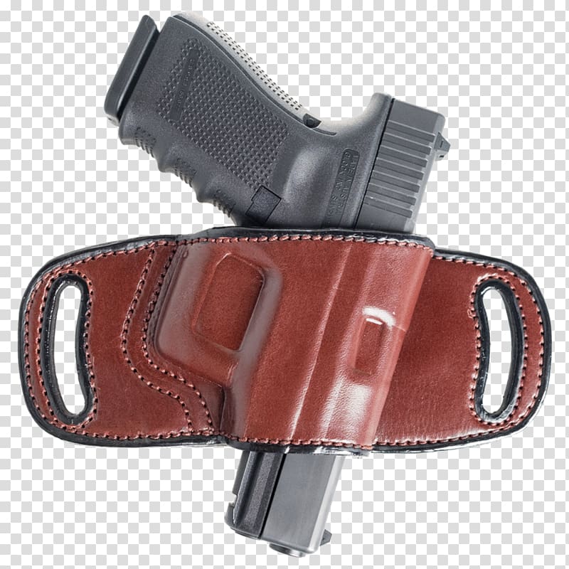 Gun Holsters Leather Belt Fast draw Revolver, holster belt clips transparent background PNG clipart