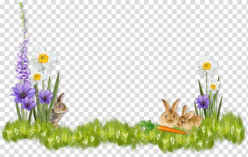 Easter Bunny We Love Easter Easter basket Easter egg, easter border transparent background PNG clipart