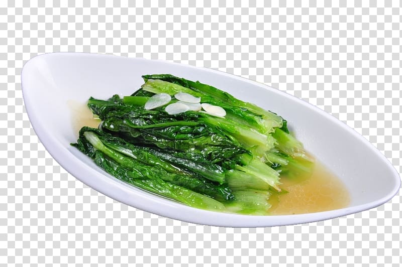 Chinese cuisine Baozi Vegetable Stir frying Food, Garlic lettuce transparent background PNG clipart