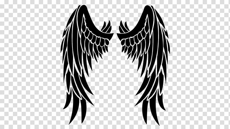 Stencil Angel, chest tattoo transparent background PNG clipart