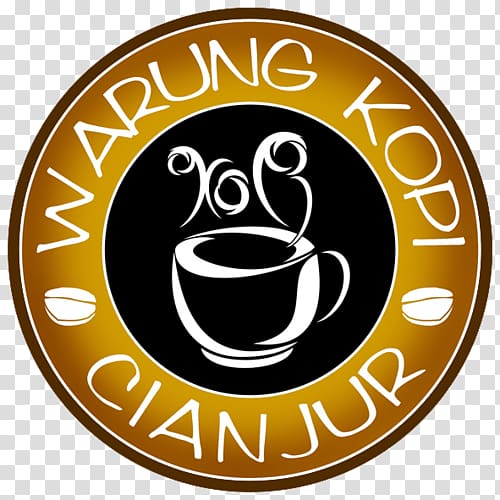 Cafe Coffee Shops Cianjur Warung Logo, Coffee transparent background PNG clipart