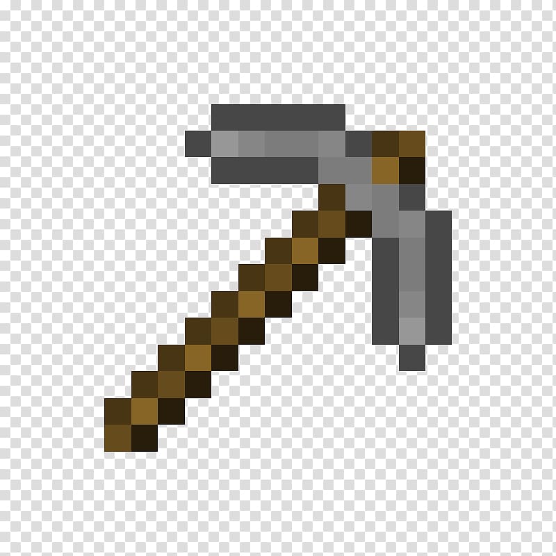 minecraft iron axe pixel art