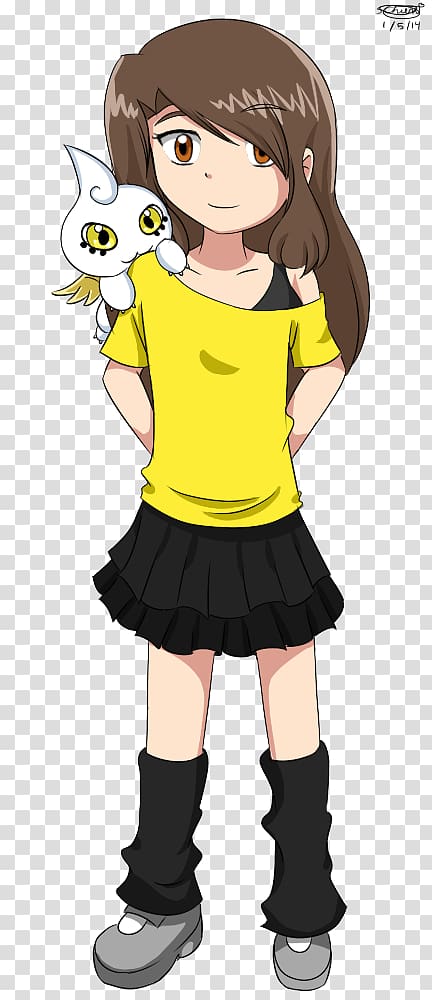 Shoe School uniform Outerwear Black hair, Digimon Fusion transparent background PNG clipart