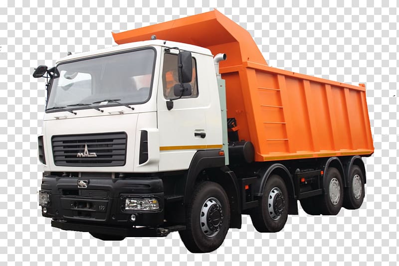 Minsk Automobile Plant Car Dump truck MAZ-6516, car transparent background PNG clipart