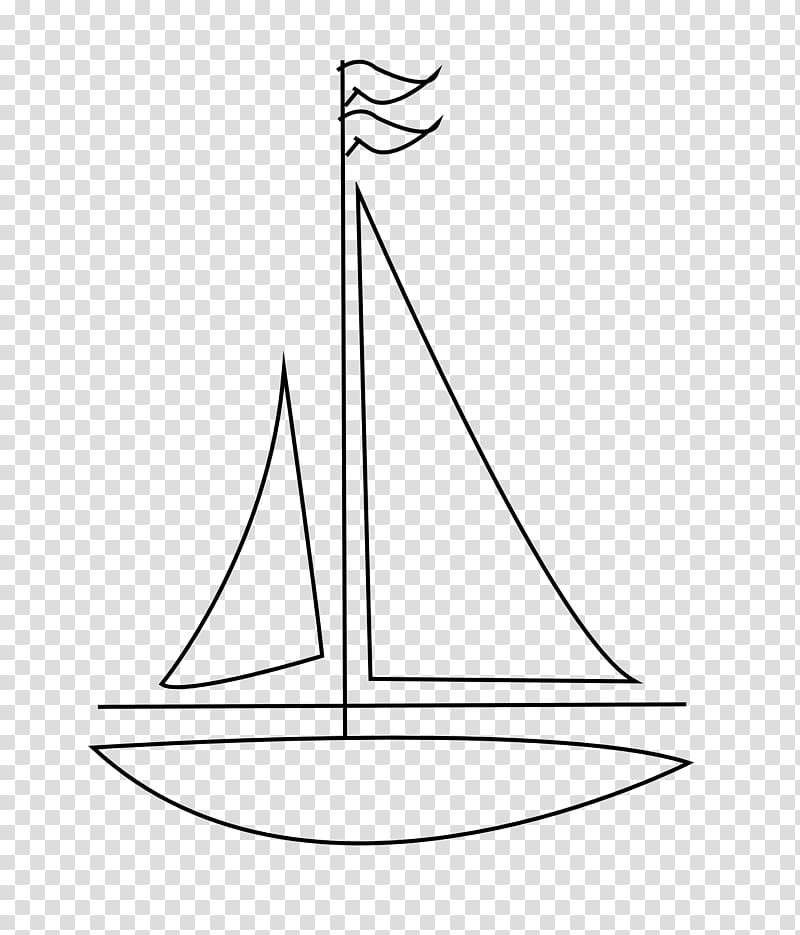 Drawing Sailboat Sailing Line art, ships and yacht transparent background PNG clipart