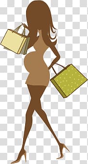 Pregnancy , Shopping for pregnant women transparent background PNG clipart