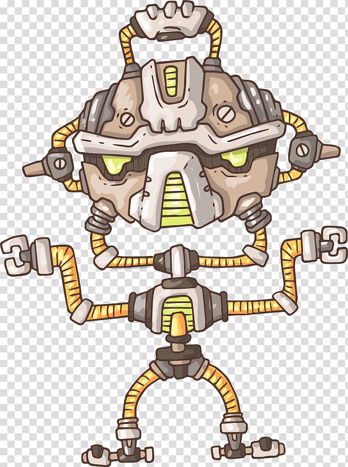 Robot Cartoon, cartoon robot transparent background PNG clipart