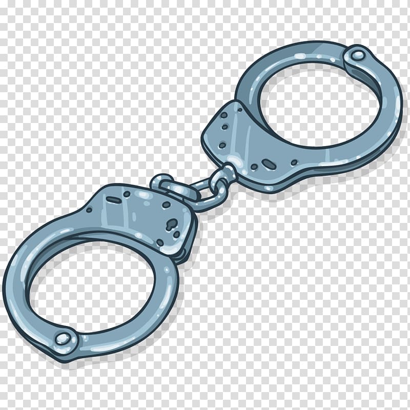 Handcuffs Police officer Police car Detective, handcuffs transparent background PNG clipart