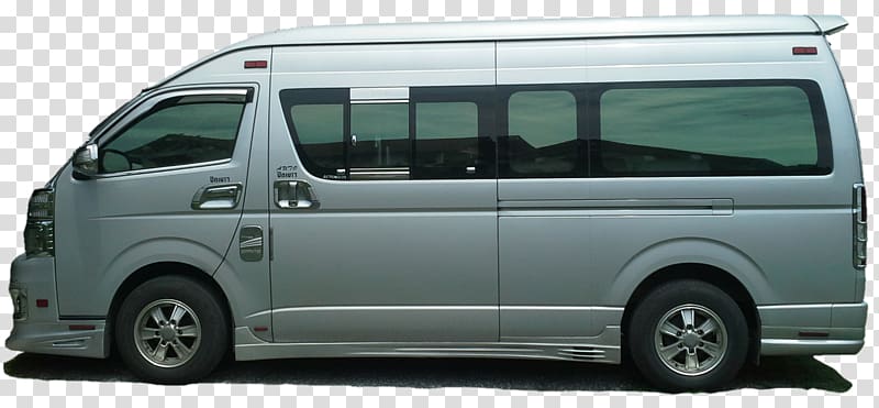 Toyota HiAce Minivan Minibus Kanchanaburi Compact van, taxi transparent background PNG clipart