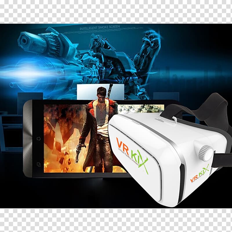 Virtual reality headset Google Cardboard Oculus Rift 3D-Brille, glasses transparent background PNG clipart