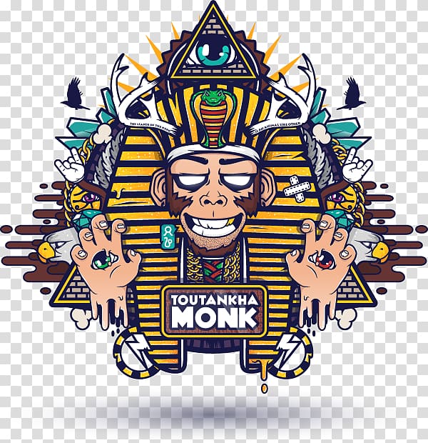 Behance Illustration, Monkey Totem transparent background PNG clipart