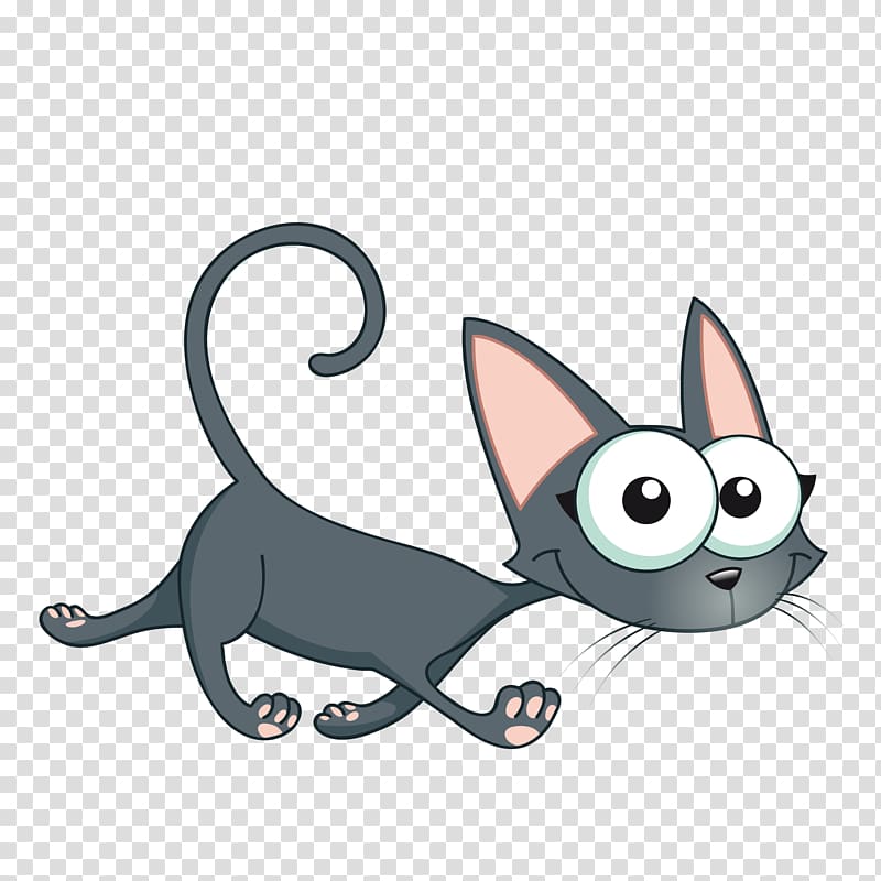 running cat transparent background PNG clipart