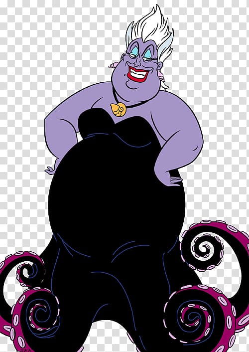 Ursula Ariel The Little Mermaid Captain Hook , others transparent background PNG clipart