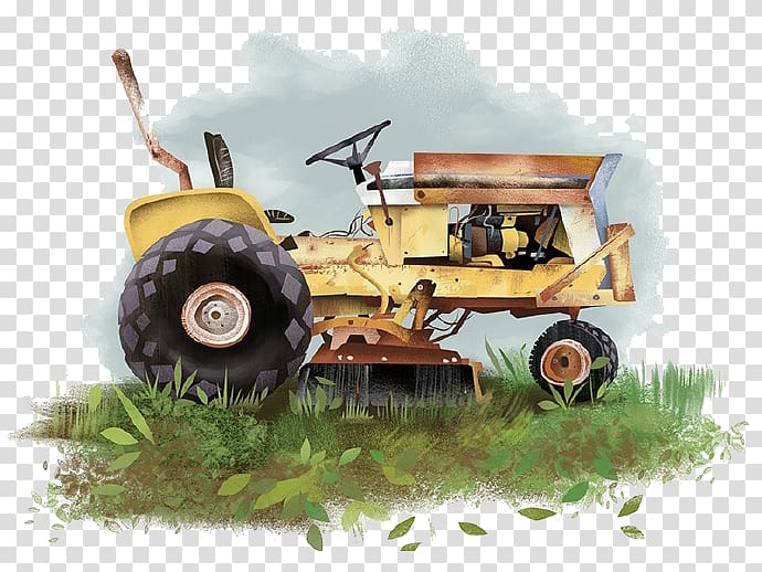 Tractor International Harvester Paper, Cartoon tractor transparent background PNG clipart