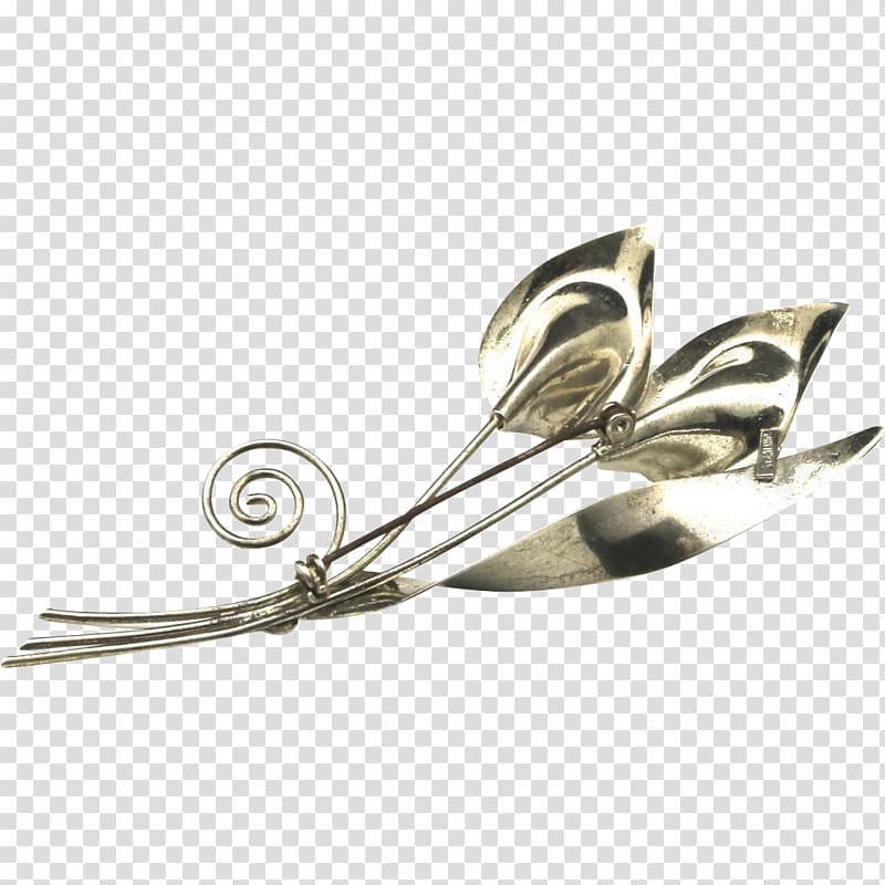 Earring Body Jewellery Silver Cutlery, callalily transparent background PNG clipart