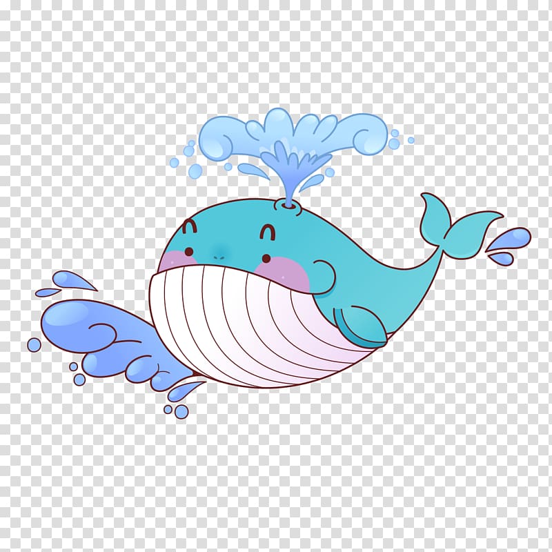 Sticker Whale, Cartoon whale pattern transparent background PNG clipart